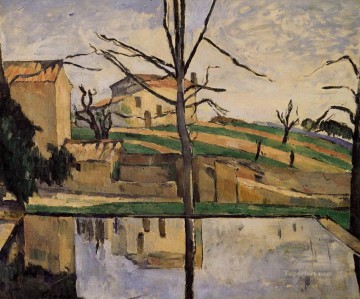 La piscina en Jas de Bouffan Paisaje de Paul Cezanne Pinturas al óleo